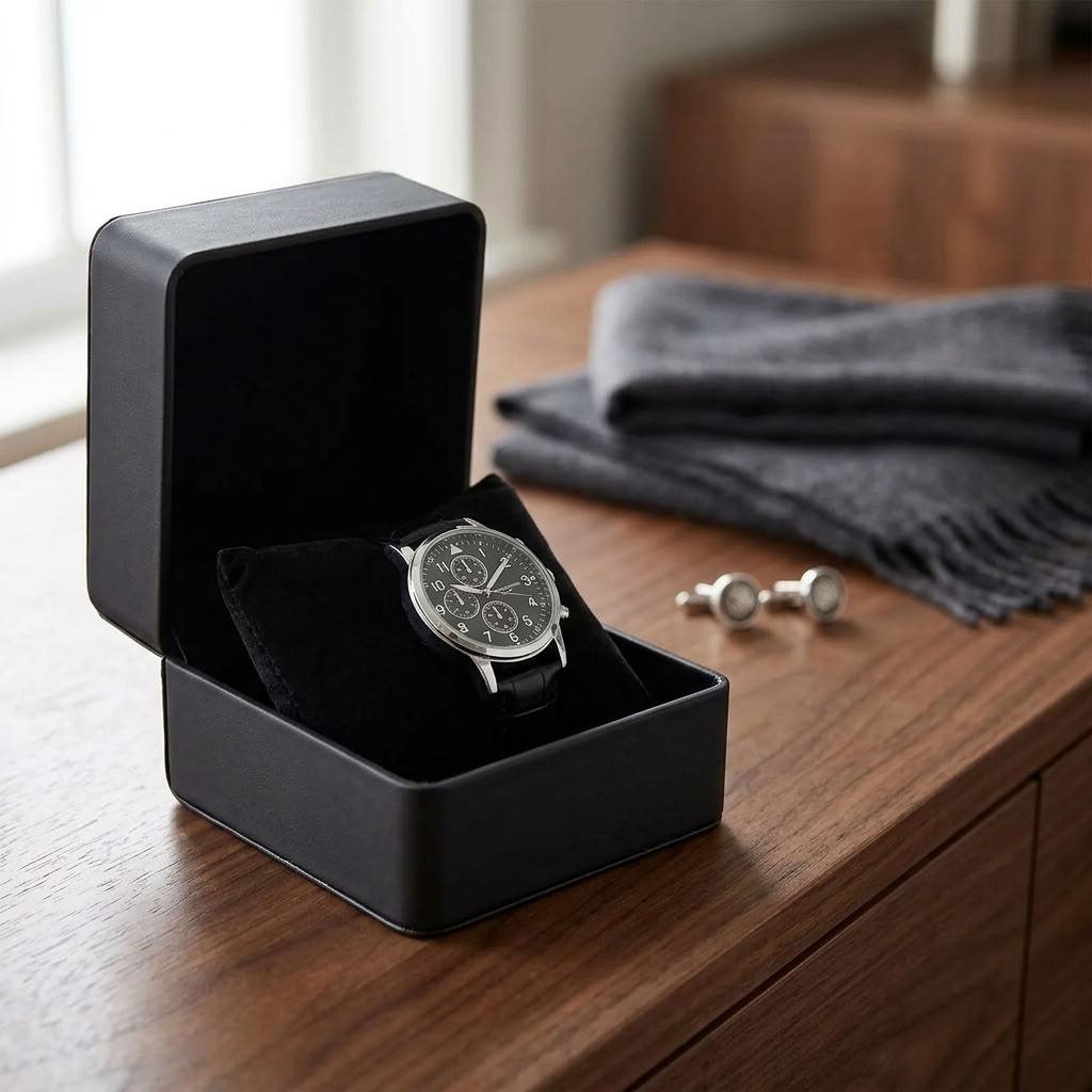 Coffret cadeau pour une seule montre avec coussin