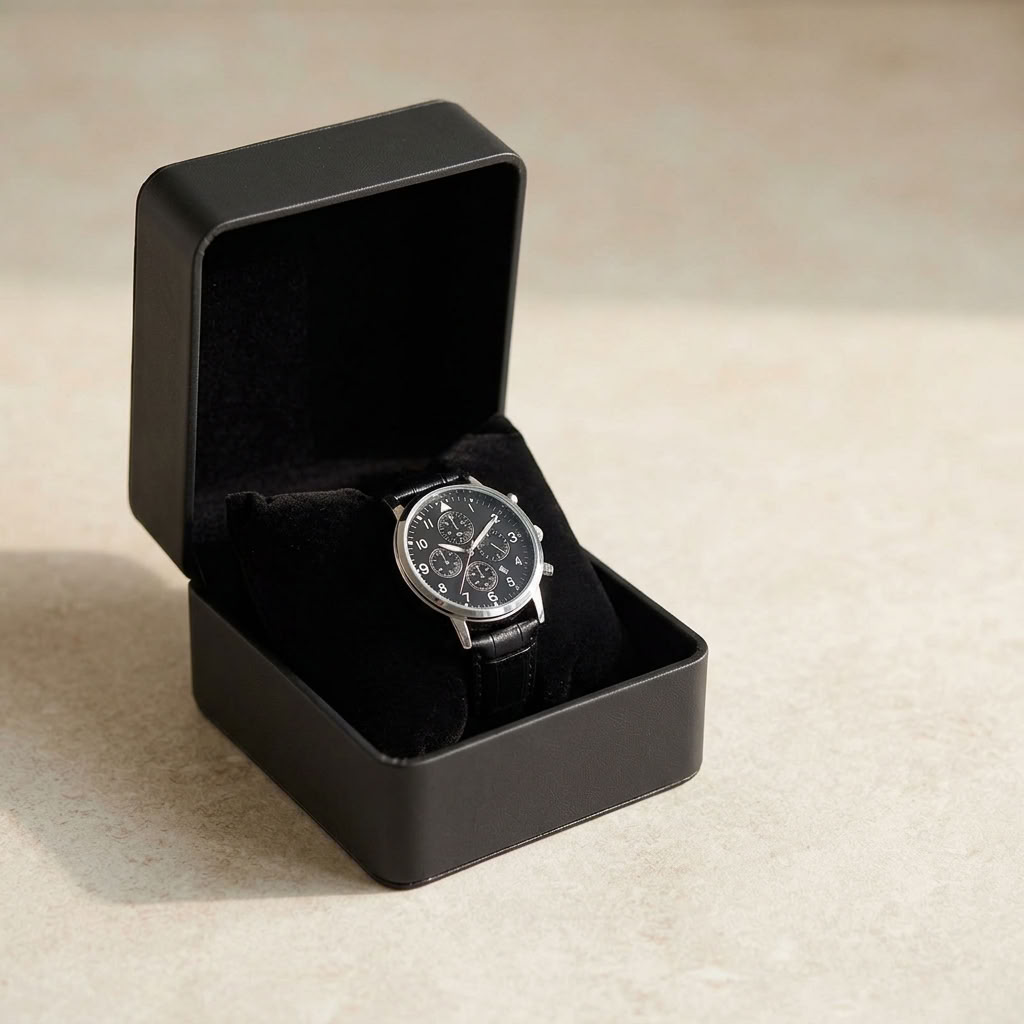 Coffret cadeau pour une seule montre avec coussin