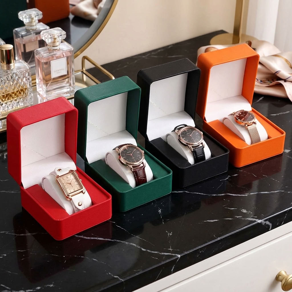 Coffret cadeau pour une seule montre avec coussin
