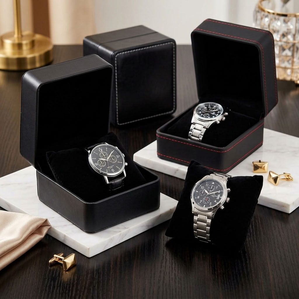 Coffret cadeau pour une seule montre avec coussin