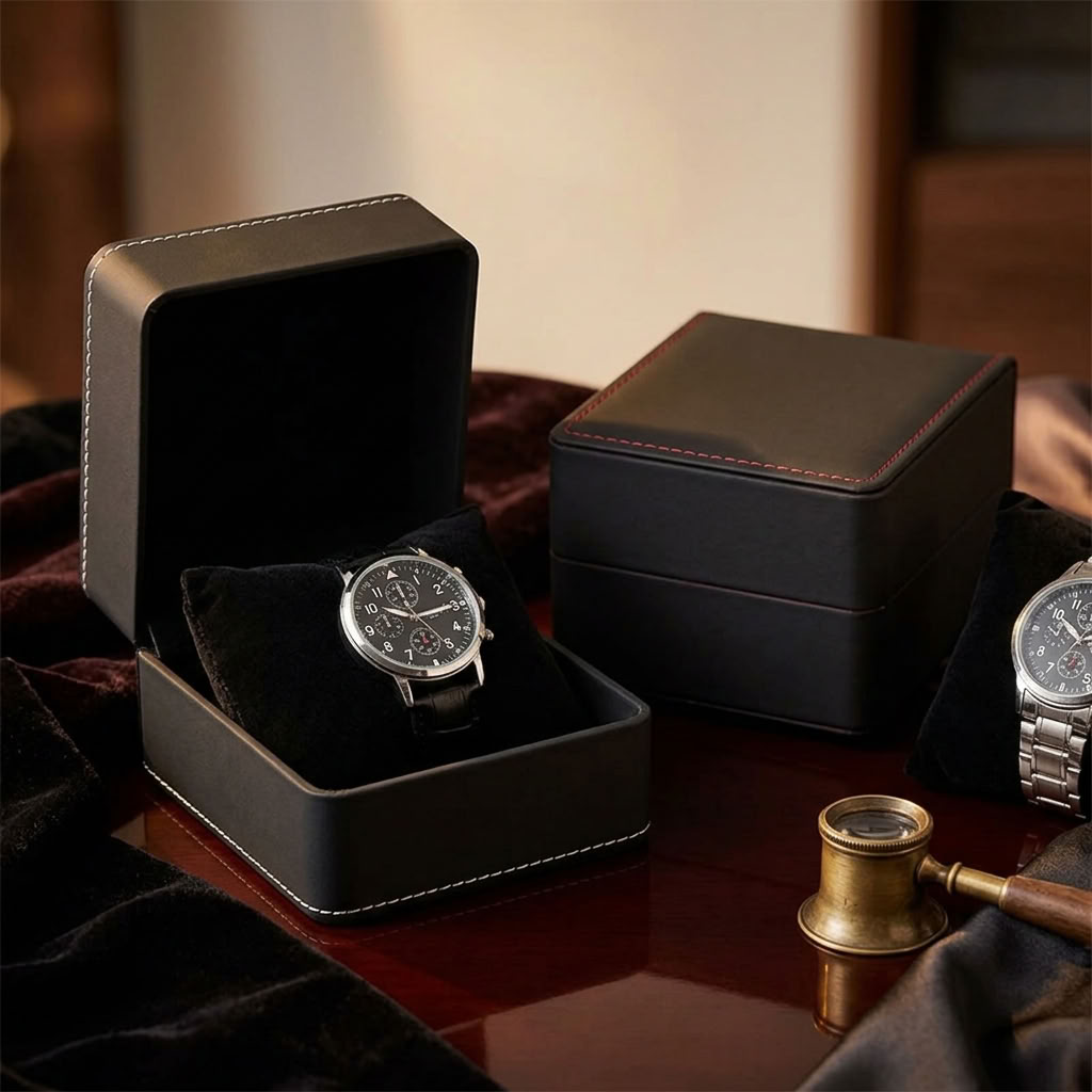 Coffret cadeau pour une seule montre avec coussin