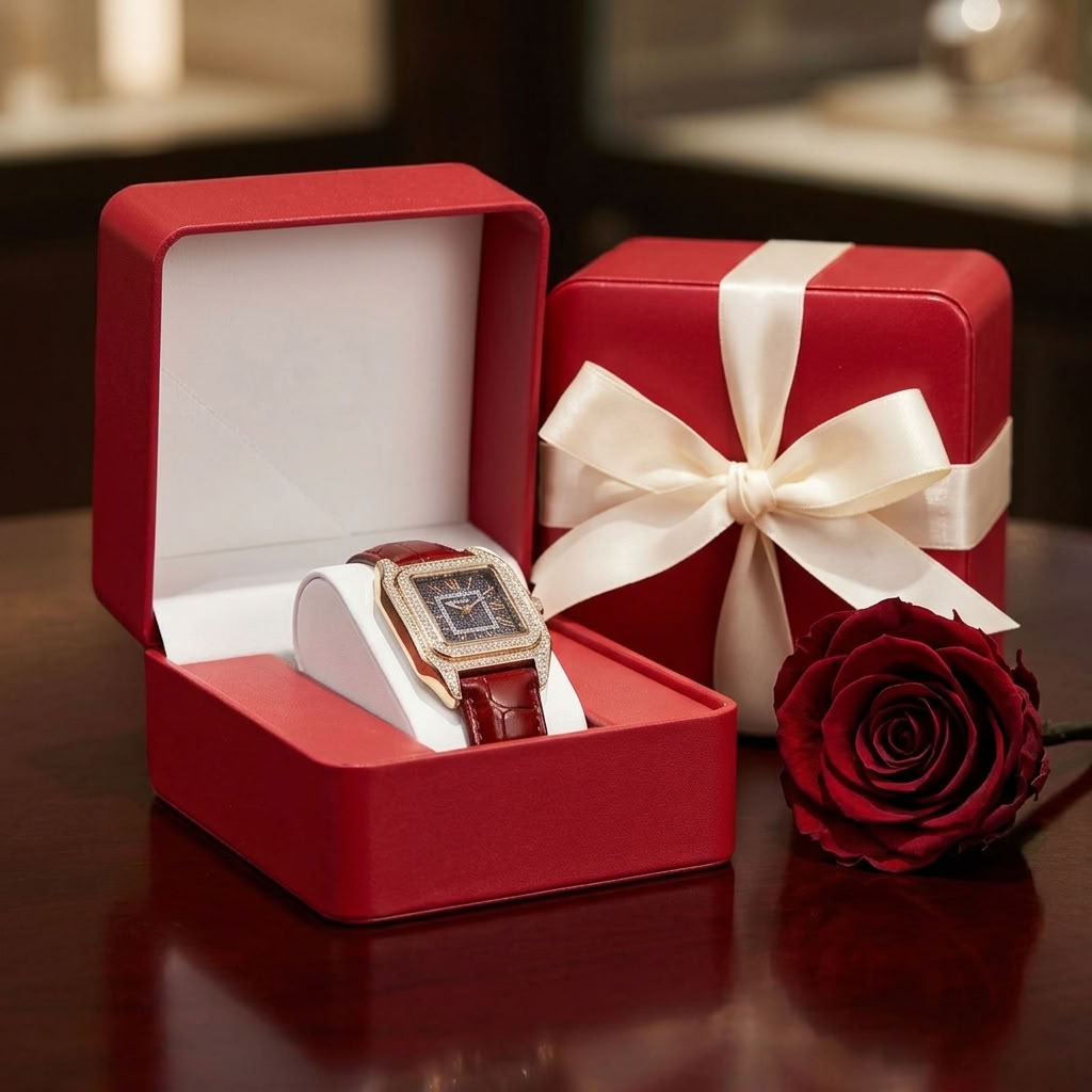 Coffret cadeau pour une seule montre avec coussin